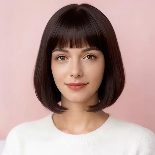 Straight Bob Bangs Short Women 62