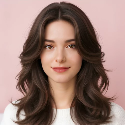 Long Curly Bangs Women 89