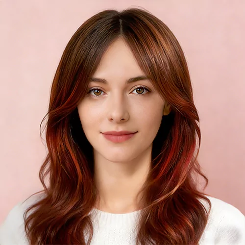 Bangs Long Curly Women 98